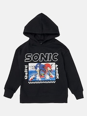 Angel & Rocket Dark black Sonic Print Hoodie - Image 5 of 7