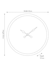 Pacific Black/Champagne Gold Metal Cogs Wall Clock - Image 5 of 5