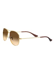 Ray-Ban Gold Cockpit Sunglasses - Image 5 of 12