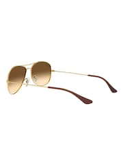 Ray-Ban Gold Cockpit Sunglasses - Image 7 of 12