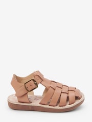 Tan Brown Wide Fit (G) Fisherman Leather Sandals - Image 1 of 5