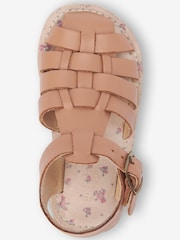 Tan Brown Wide Fit (G) Fisherman Leather Sandals - Image 3 of 5