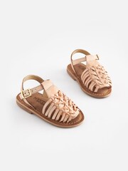 Cream Gladiator Sandals - Image 1 of 8