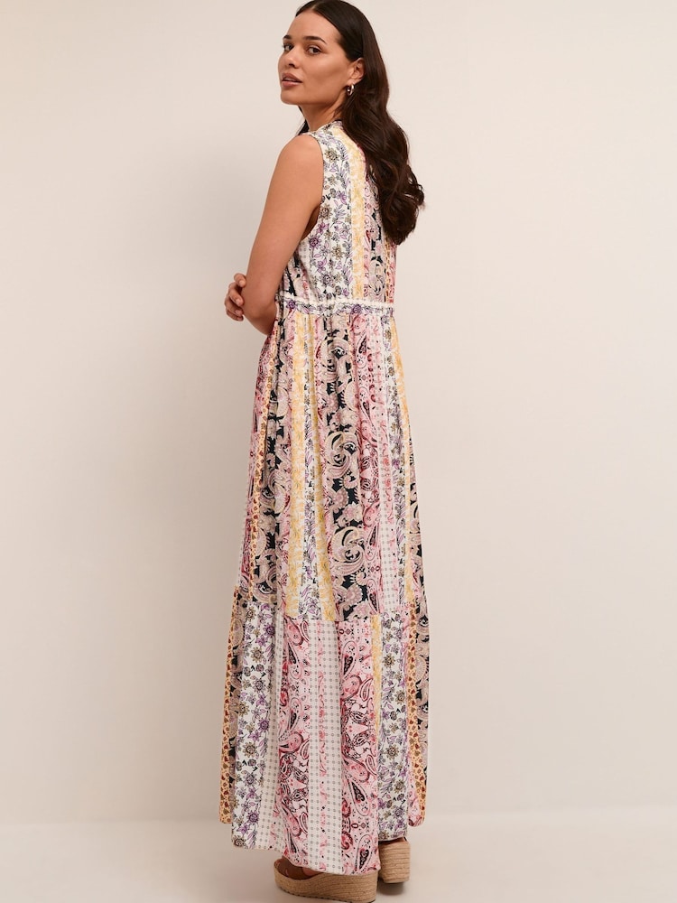 Cream Alora Pink Sleeveless Maxi Dress - Image 1 of 4