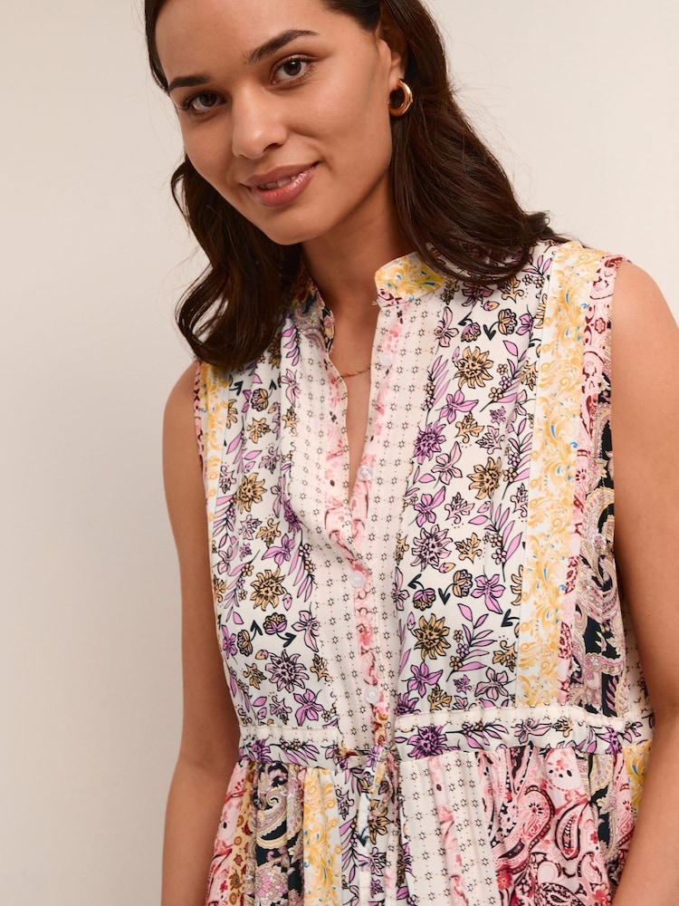 Cream Alora Pink Sleeveless Maxi Dress - Image 2 of 4