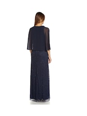Adrianna Papell Blue Chiffon Cover-Up - Image 2 of 4