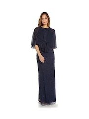 Adrianna Papell Blue Chiffon Cover-Up - Image 3 of 4