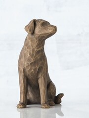 Willow Tree Cream Love My Dog Dark Figurine - Image 2 of 4
