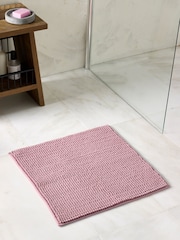 Dusky Pink Bobble Bath Mat - Image 7 of 8