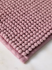 Dusky Pink Bobble Bath Mat - Image 8 of 8