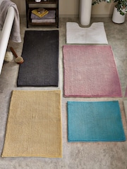 Slate Blue Bobble Bath Bath Mat - Image 5 of 5
