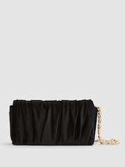 Schwarz - Reiss Camille Clutch aus Samt mit verdrehtem Design - Bild 1 von 7