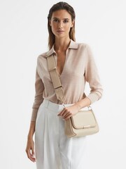 Reiss Stone Cleo Saddle Camera Bag - Image 2 of 8
