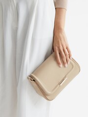 Reiss Stone Cleo Saddle Camera Bag - Image 3 of 8