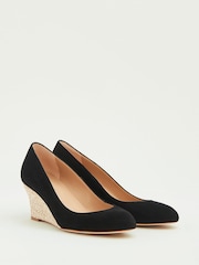 LK Bennett Black Espadrille Eevi Round Toe Pumps - Image 5 of 5