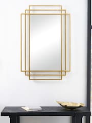 Pacific Gold Rectangular Multi Framed Wall Mirror - Image 1 of 5