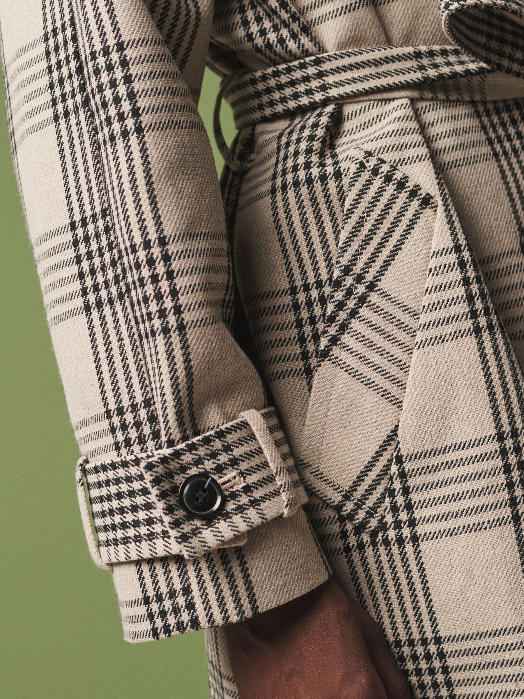 Next grey check coatigan discount