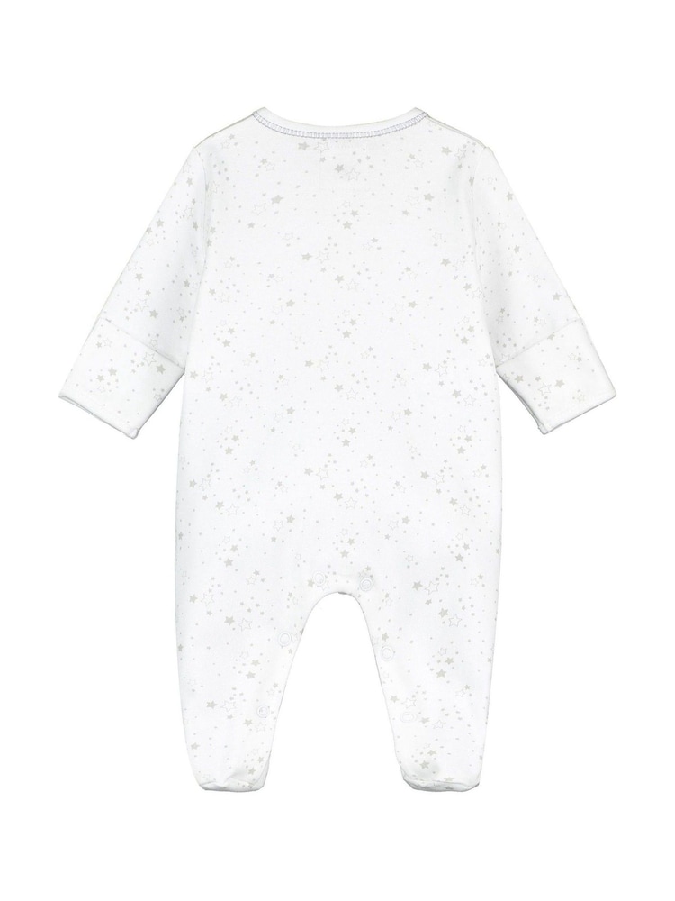 Emile Et Rose Grey 100% Cotton Star Print Three Piece Baby Gift Set - Image 3 of 4