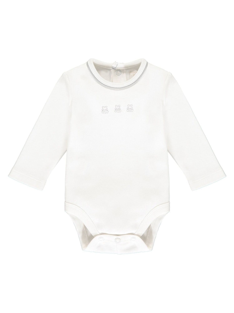 Emile Et Rose Grey 100% Cotton Star Print Three Piece Baby Gift Set - Image 4 of 4