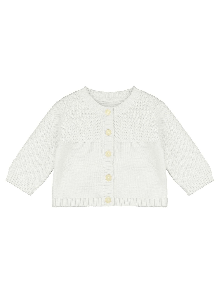 Emile Et Rose True Knit Baby Cotton Cardigan - Image 2 of 3 Emile Et Rose True Knit Baby Cotton Cardigan - Image 2 of 3