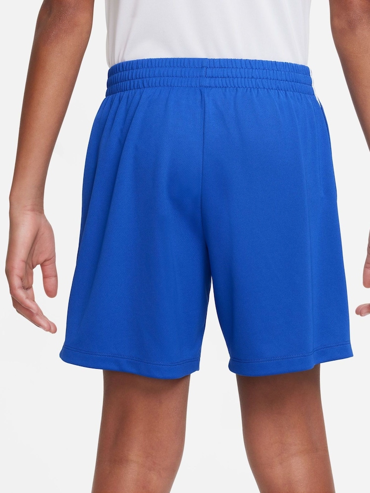 Nike Blue Dri-FIT Multi+ Graphic Training Shorts - Image 2 of 6