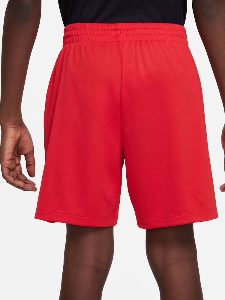 Nike Red Dri-FIT Multi+ Graphic Training Shorts - Image 2 of 6