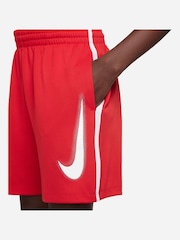 Nike Red Dri-FIT Multi+ Graphic Training Shorts - Image 4 of 6