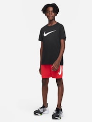 Nike Red Dri-FIT Multi+ Graphic Training Shorts - Image 6 of 6