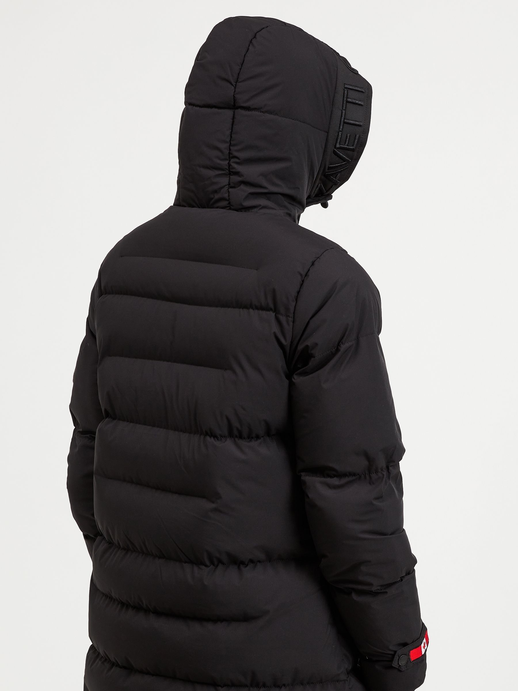 Black puffer jacket waterproof online