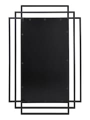 Pacific Black Rectangular Multi Framed Wall Mirror - Image 3 of 4