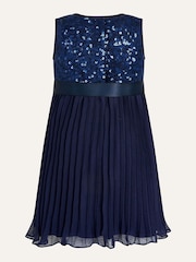 Monsoon Blue Baby Keita Dress - Image 1 of 2