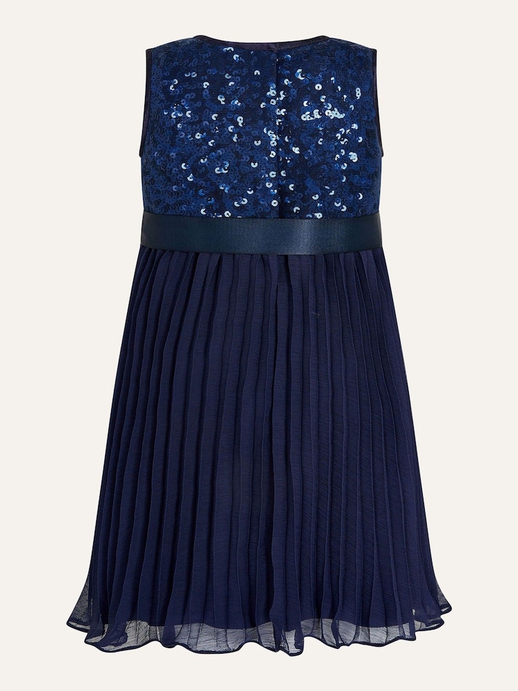 Monsoon Blue Baby Keita Dress - Image 1 of 2