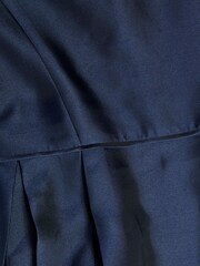 Monsoon Blue Duchess Twill Bardot Prom Dress - Image 2 of 2