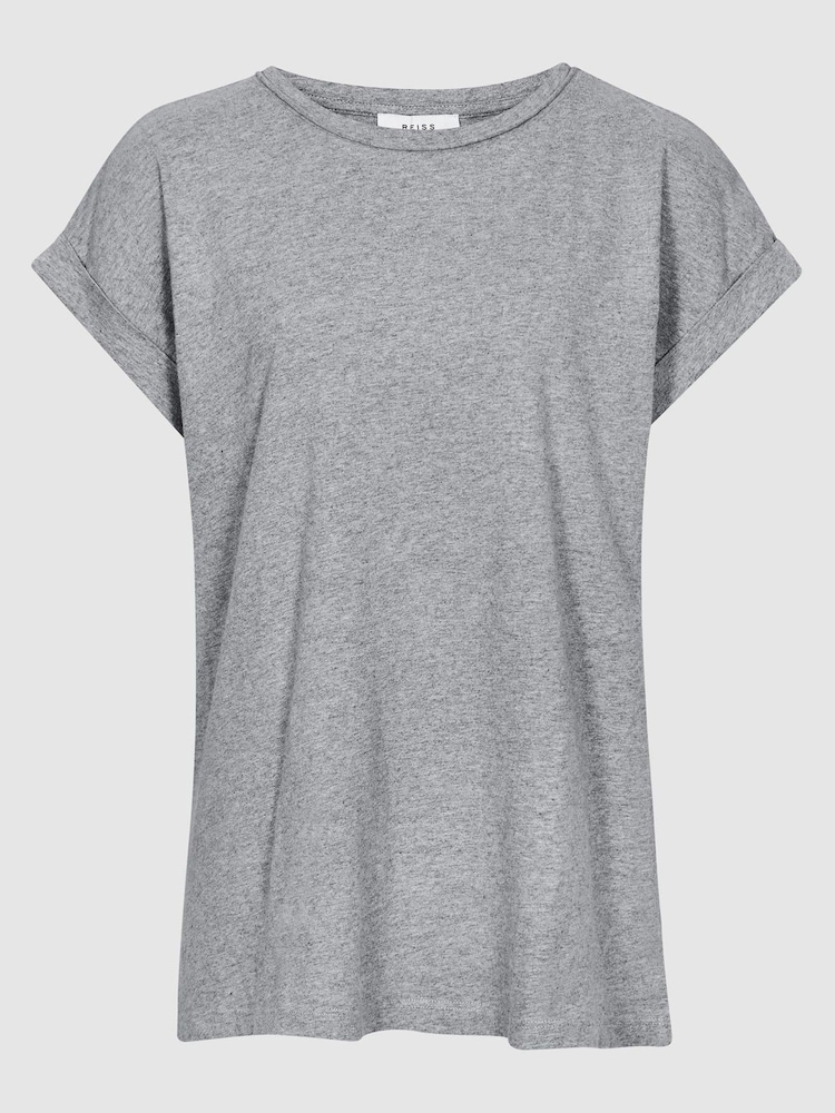 REISS Tereza T-Shirt aus Baumwolljersey - Bild 1 von 7