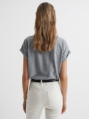 REISS Tereza T-Shirt aus Baumwolljersey - Bild 7 von 7