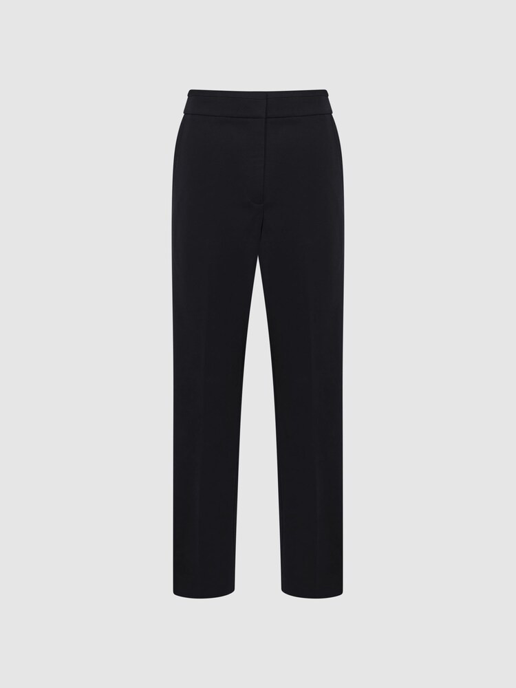 Reiss Black Vera Ponte Tapered Trousers - Image 2 of 6