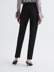 Reiss Black Vera Ponte Tapered Trousers - Image 5 of 6