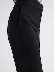 Reiss Black Vera Ponte Tapered Trousers - Image 6 of 6