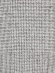 Reiss Grey Bark Houndstooth Cashmere Blend Scarf - Image 4 of 4