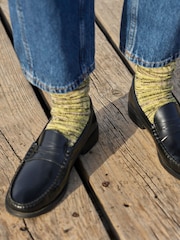 Whistles Black Slim Manny Loafers - Image 1 of 5