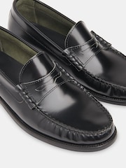 Whistles Black Slim Manny Loafers - Image 4 of 5