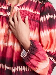 Pink/Purple Tie Dye Long Sleeve Mini Dress - Image 3 of 3
