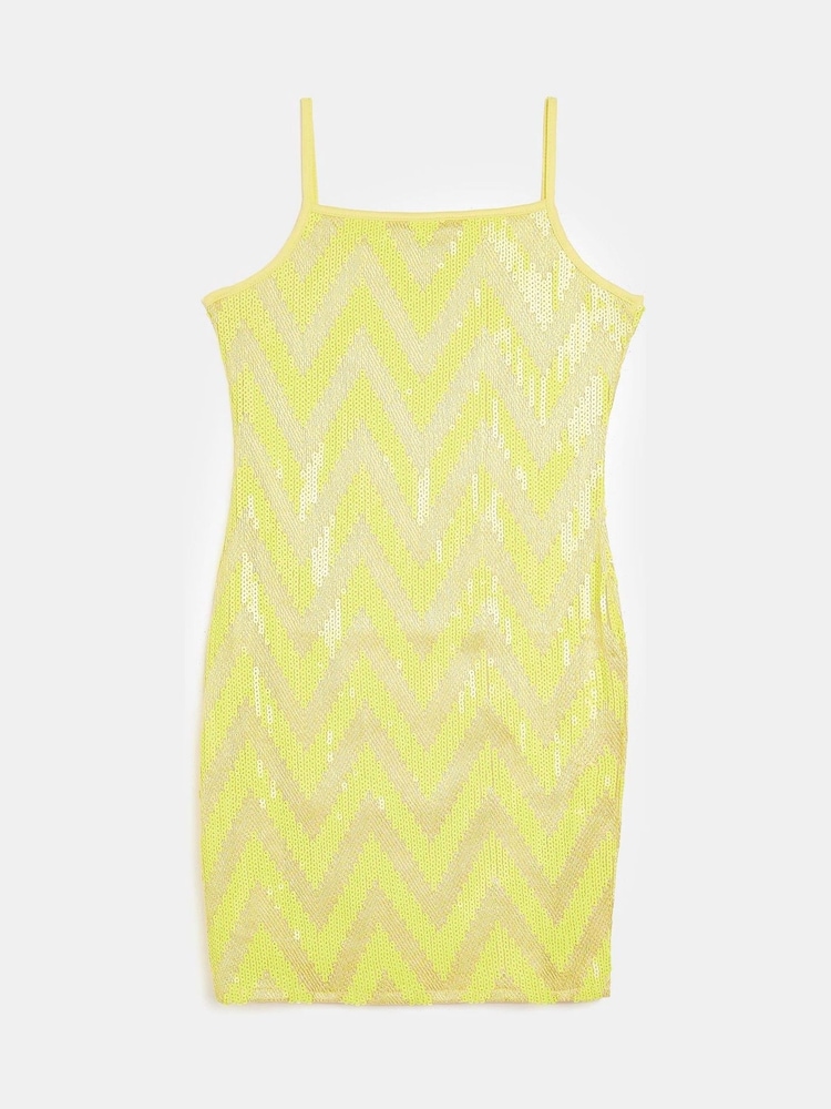 River Island Green Chevron Sequin Cami Dress - Image 1 of 3
