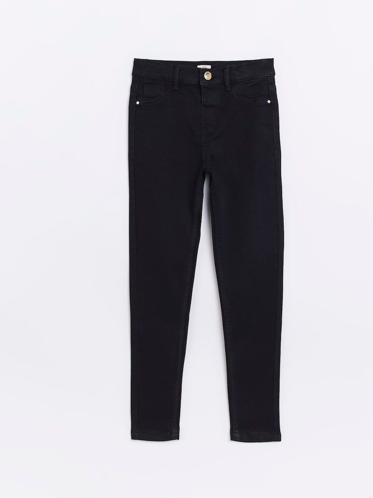 River Island Black Molly Skinny Jeans - Image 1 of 4