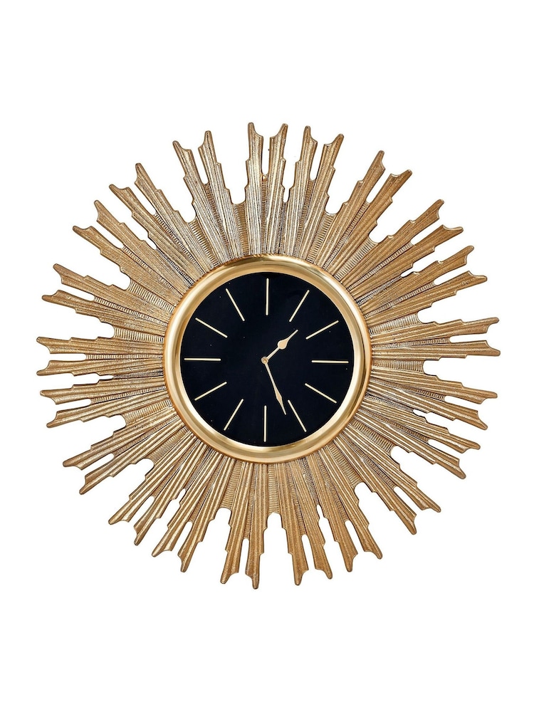 Pacific Gold Starburst Wall Clock - Image 2 of 6