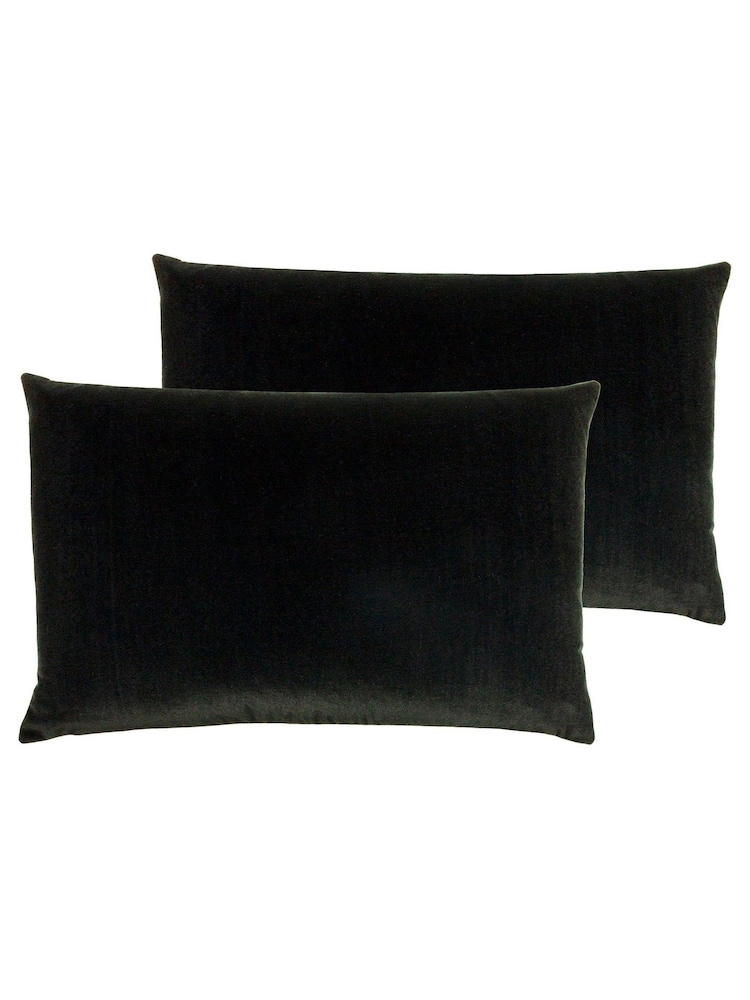 furn. 2 Pack Black Contra Filled Cushions - Image 1 of 4