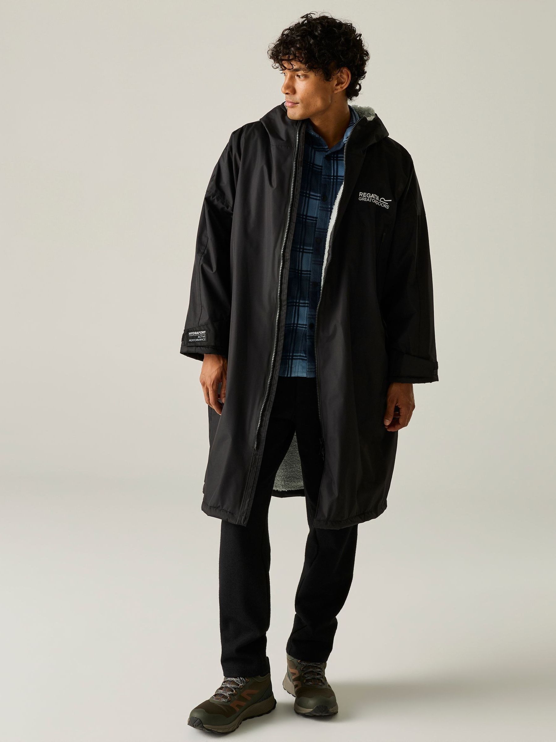 Buy Regatta Black Oversized Waterproof Borg-Fleece Lined Changing