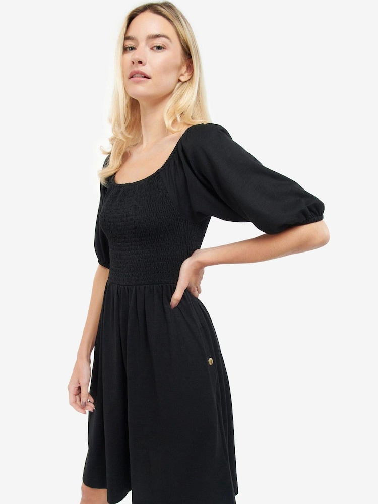 Barbour® International Galica Off Shoulder Puff Sleeve Dress - Image 1 of 7 Barbour® International Galica Off Shoulder Puff Sleeve Dress - Image 1 of 7