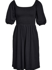 Barbour® International Galica Off Shoulder Puff Sleeve Dress - Image 7 of 7