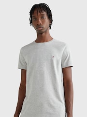 Серый - Tommy Hilfiger Slim Fit Core Stretch Crew Neck T-Shirt - Image 1 of 4